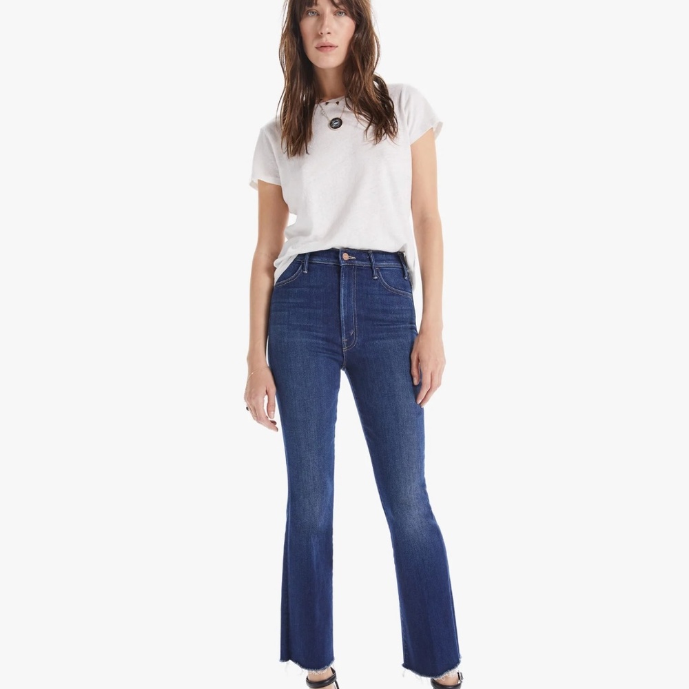 Mother “The Hustler Ankle Fray” denim